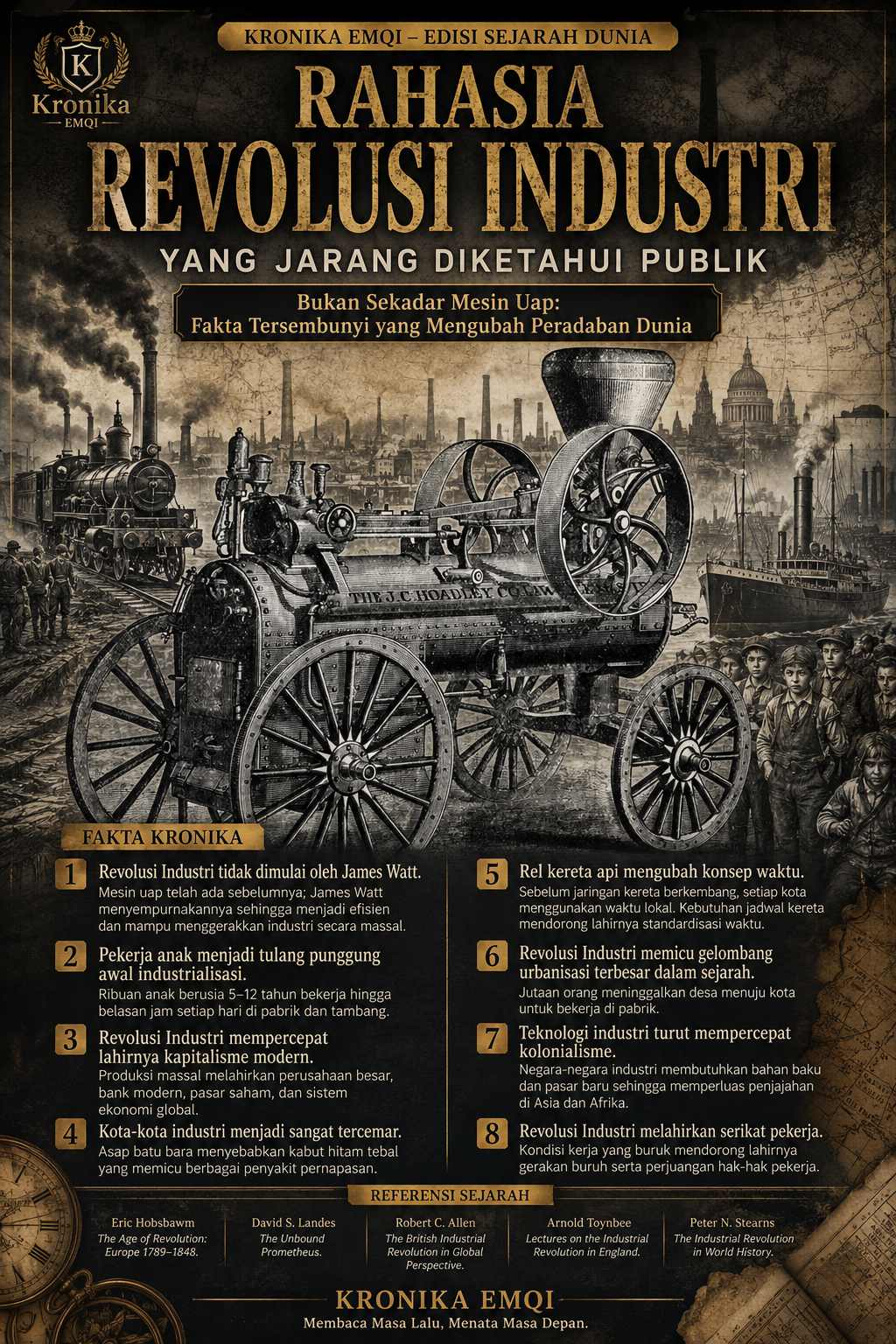 RAHASIA REVOLUSI INDUSTRI Ketika Mesin Mengubah Arah Sejarah Dunia KRONIKA EMQI | Sejarah Dunia